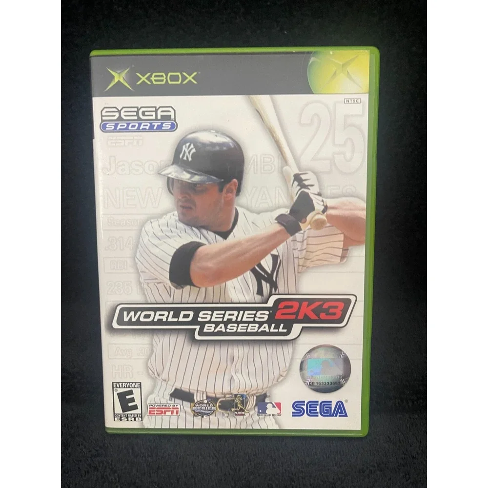 World Series 2K3 Baseball Microsoft Xbox Original Sega Sports CIB Jason Giambi
